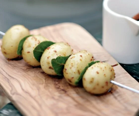 New Potato and Bay Kebabs Recipe