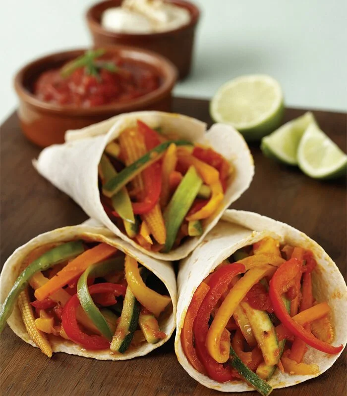 Stir-fried Veggie Fajitas Recipe: Cook Vegetarian Magazine