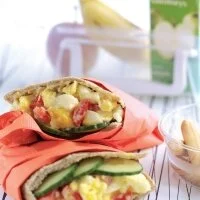Egg and Tomato Pitta Pockets Recipe