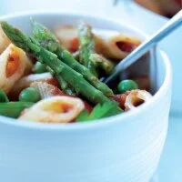 Summer Vegetable Penne with Asparagus and Peas Recipe