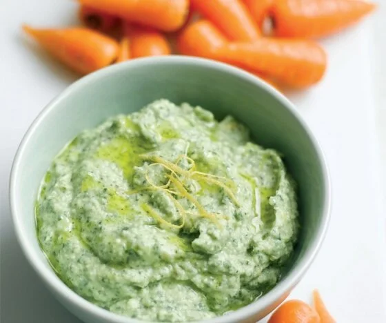 Butterbean, Watercress and Lemon Dip with Chantenay Recipe