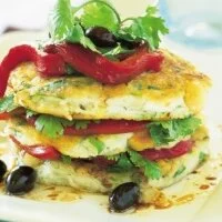 Vegetarian Macadamia & Green Onion Noodle Fritters Recipe