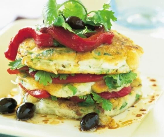 Vegetarian Macadamia & Green Onion Noodle Fritters Recipe