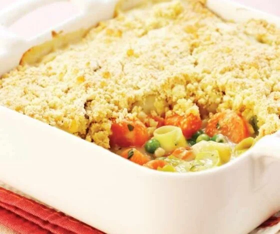 Veggie Crumble Pie Recipe