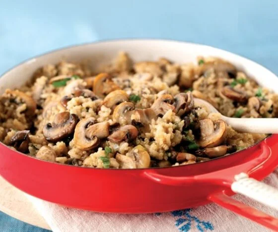 Creamy Quinoa Mushroom Risotto Recipe