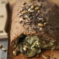 Mushroom, Pesto and Artichoke Calzone Recipe