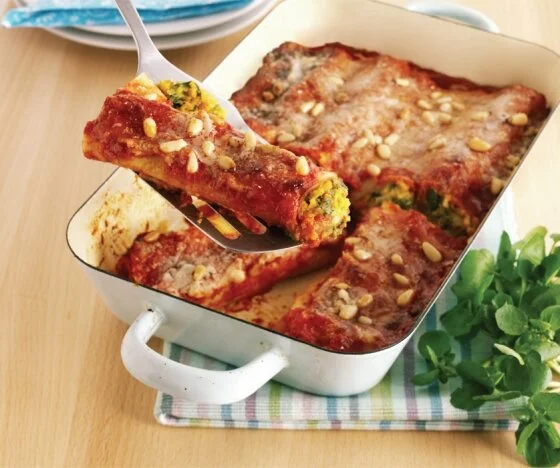 Butternut Squash and Watercress Cannelloni Recipe