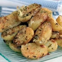 Crispy Cheese and Garlic New Potatoes Recipe