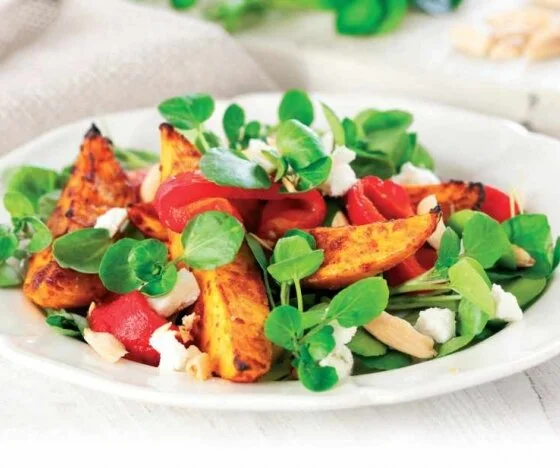 Watercress, Sweet Potato and Goat’s Cheese Salad Recipe