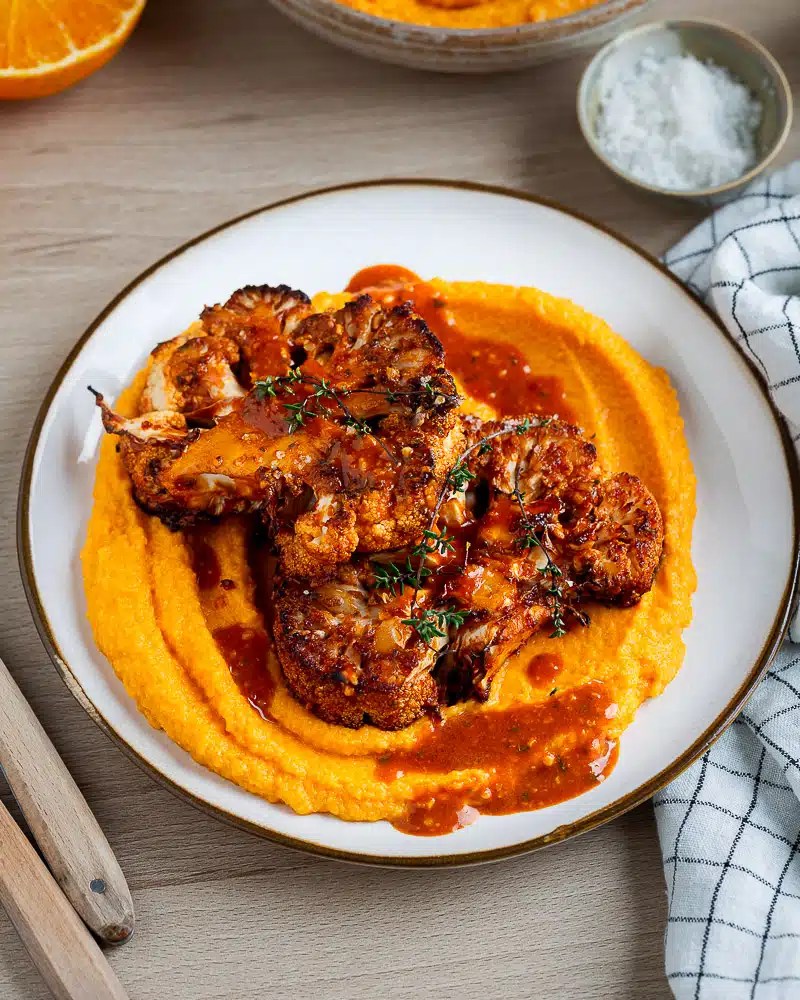 Cauliflower Steaks with Miso: Quick Recipe